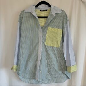 Zara Striped Button Down Shirt